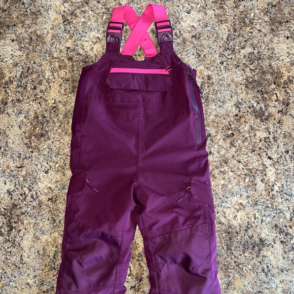 All In Motion 3M Thinsulate Waterproof Windproof Winter Ski Snow Bibs Girls XS - Picture 3 of 16